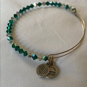 Alex and Ani Green Beaded Bracelet